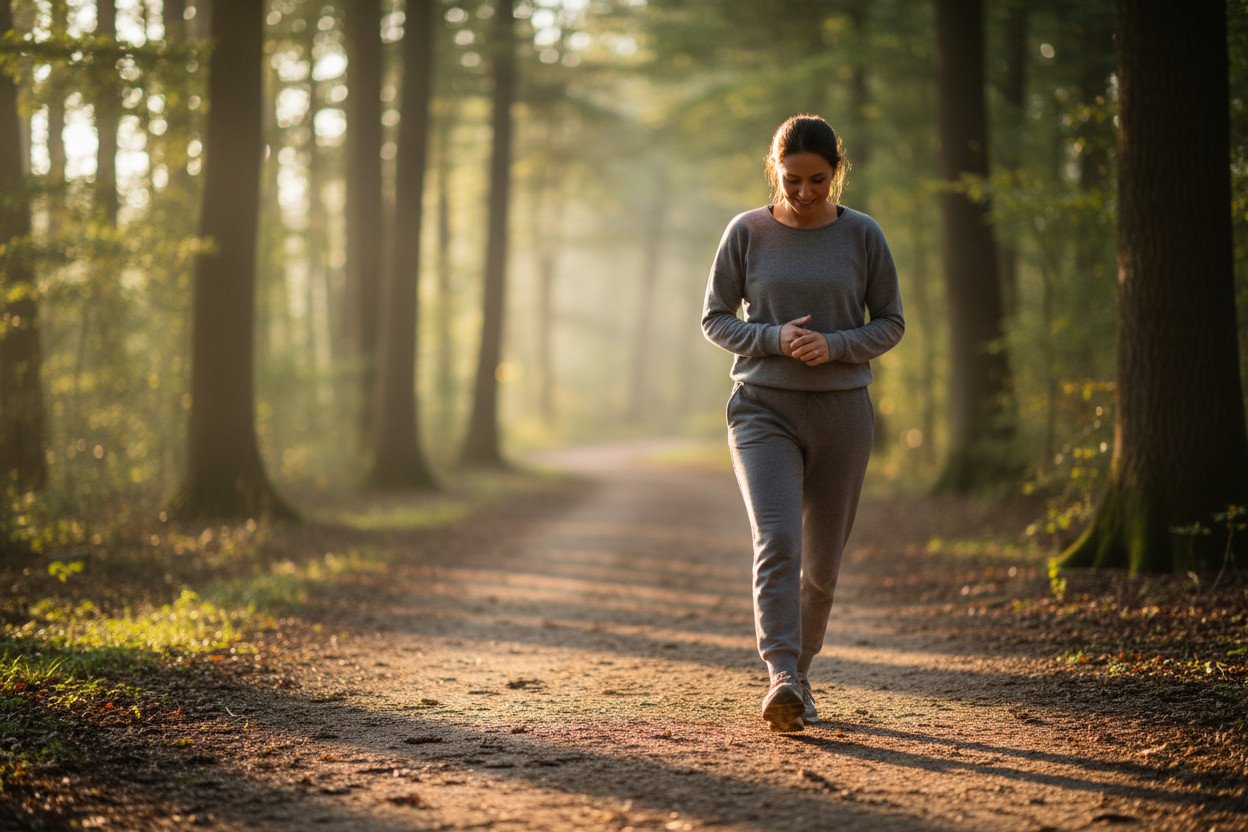 Medytacja chodząca krok po kroku — technika dla początkujących