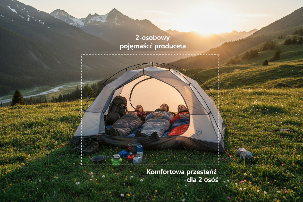 Namiot 2-osobowy — jak rozumieć podawane pojemności