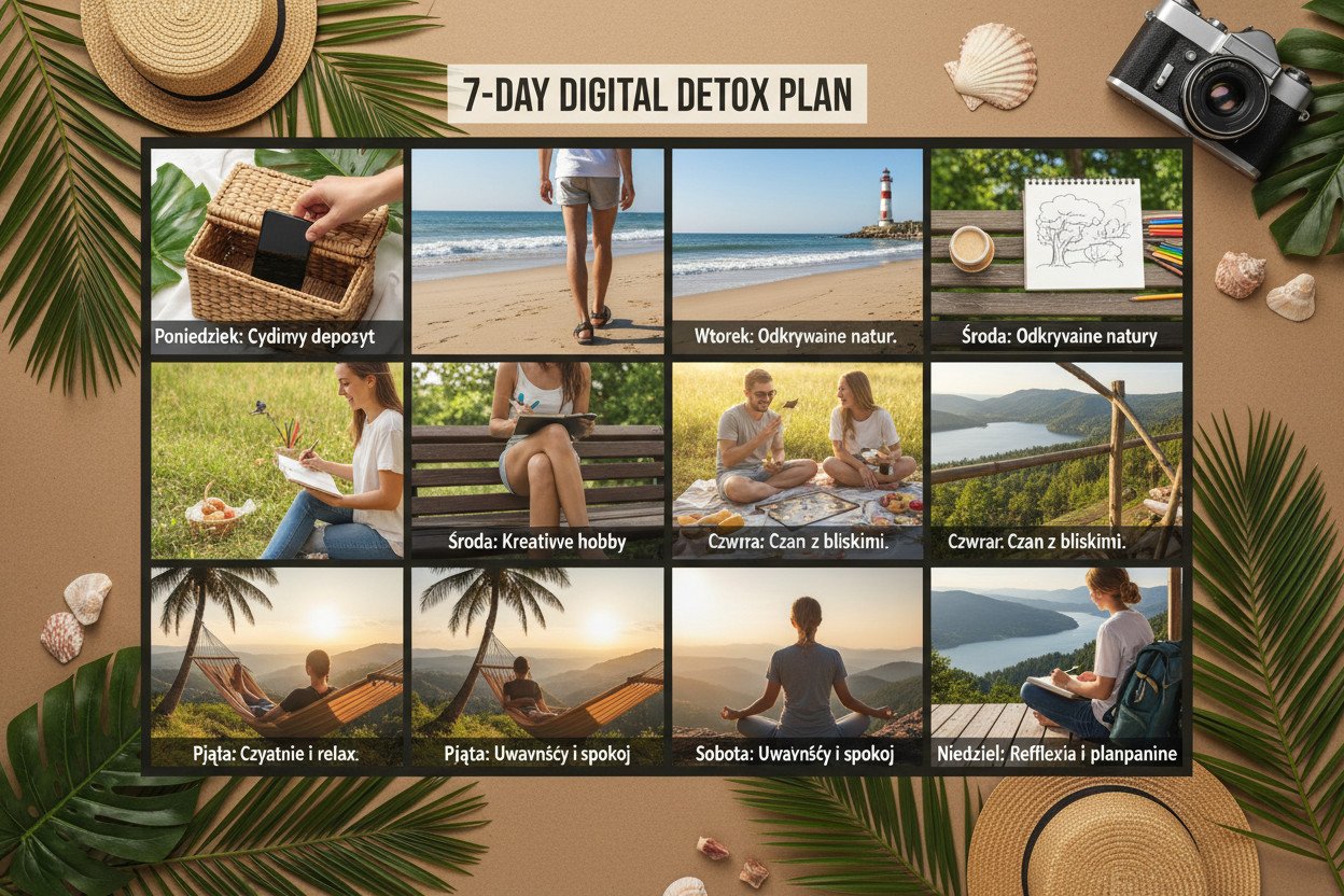 Plan 7-dniowego detoksu cyfrowego na urlopie