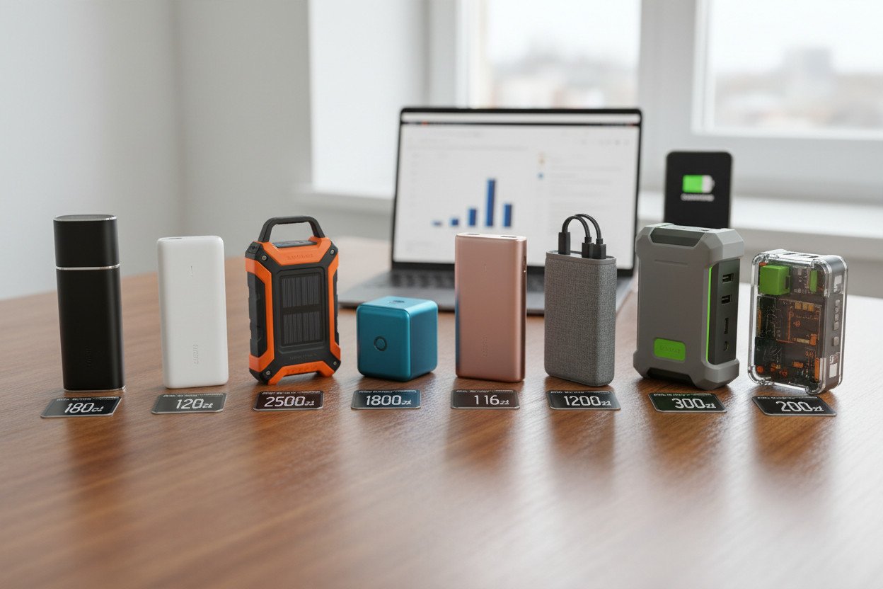 Ranking 8 powerbanków — zestawienie modeli z pojemnością i ceną