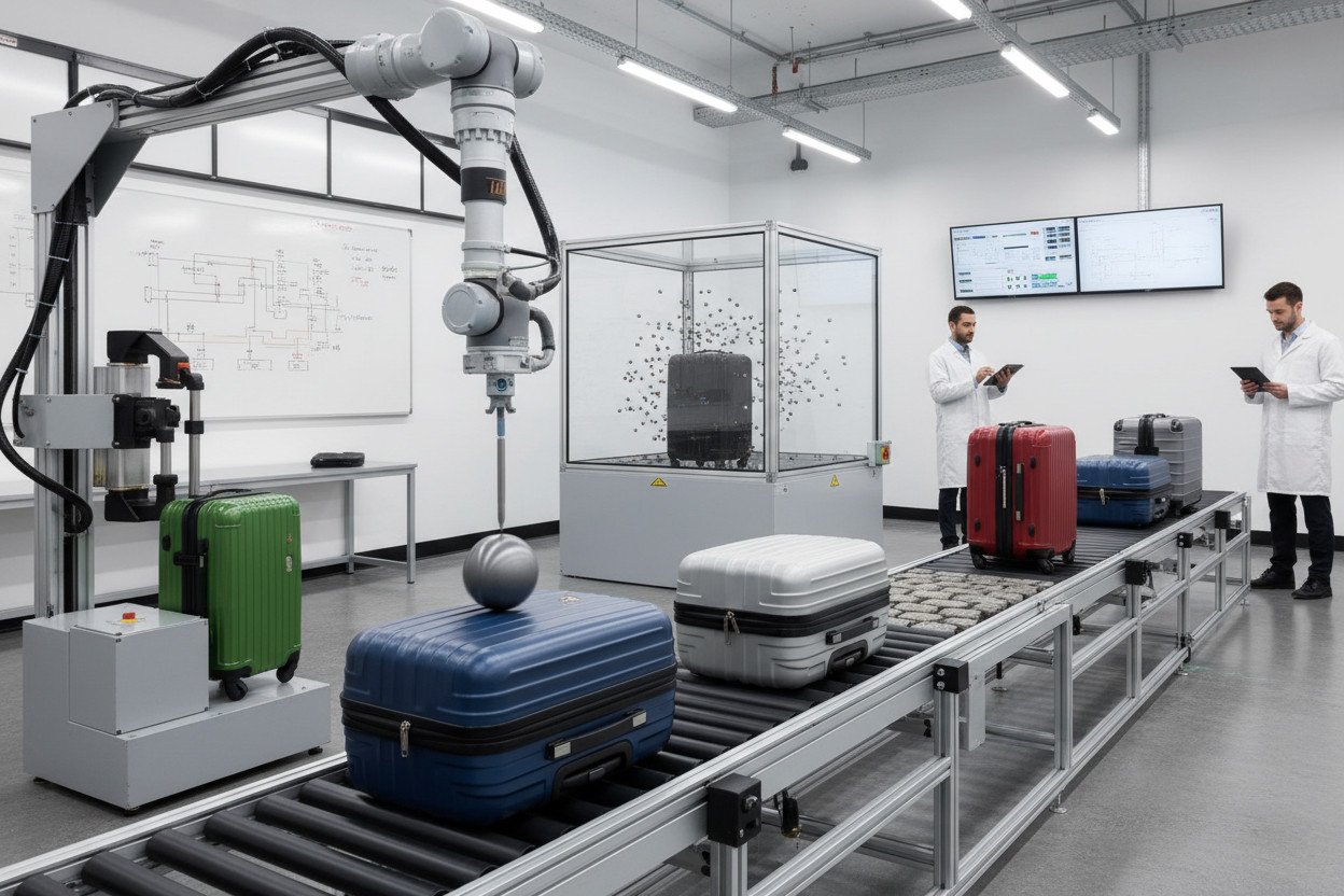 Test wytrzymałości walizek kabinowych — metody i wyniki